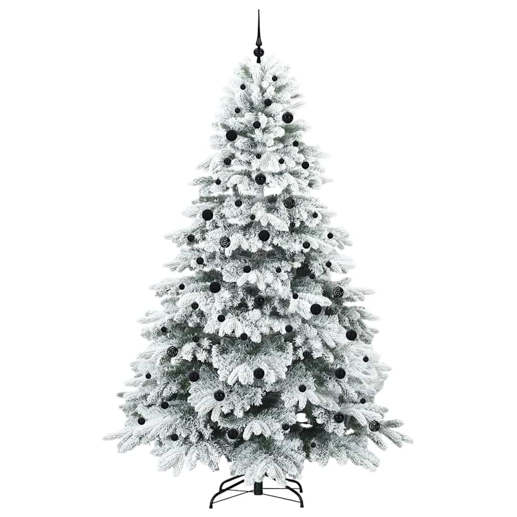 Mű karácsonyfa 300 LED-del állvánnyal Zöld 240 cm PE és PVC