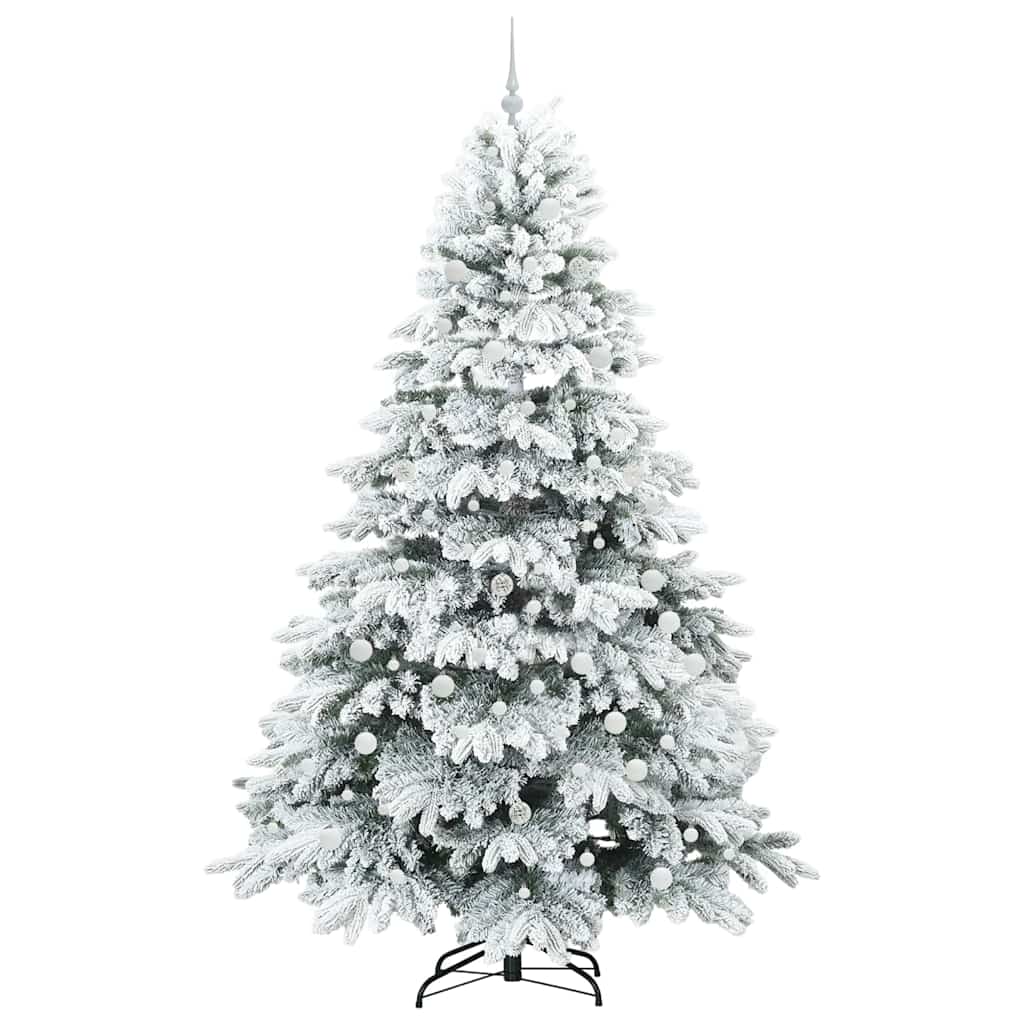 Mű karácsonyfa 300 LED-del állvánnyal Zöld 240 cm PE és PVC