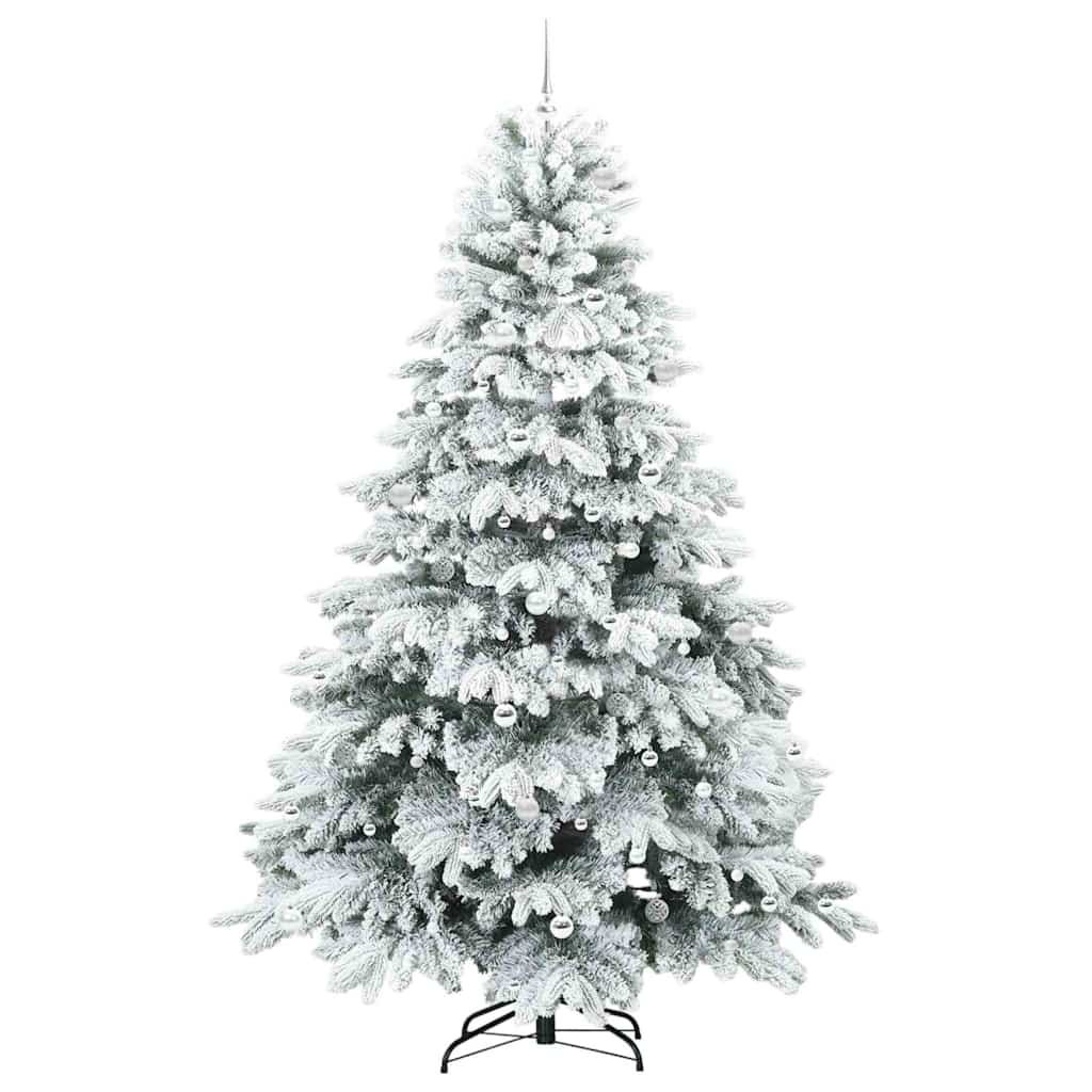 Mű karácsonyfa 300 LED-del állvánnyal Zöld 240 cm PE és PVC