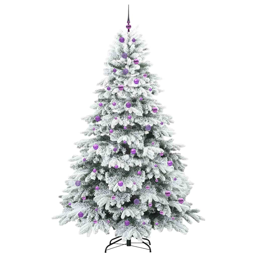 Mű karácsonyfa 300 LED-del állvánnyal Zöld 240 cm PE és PVC