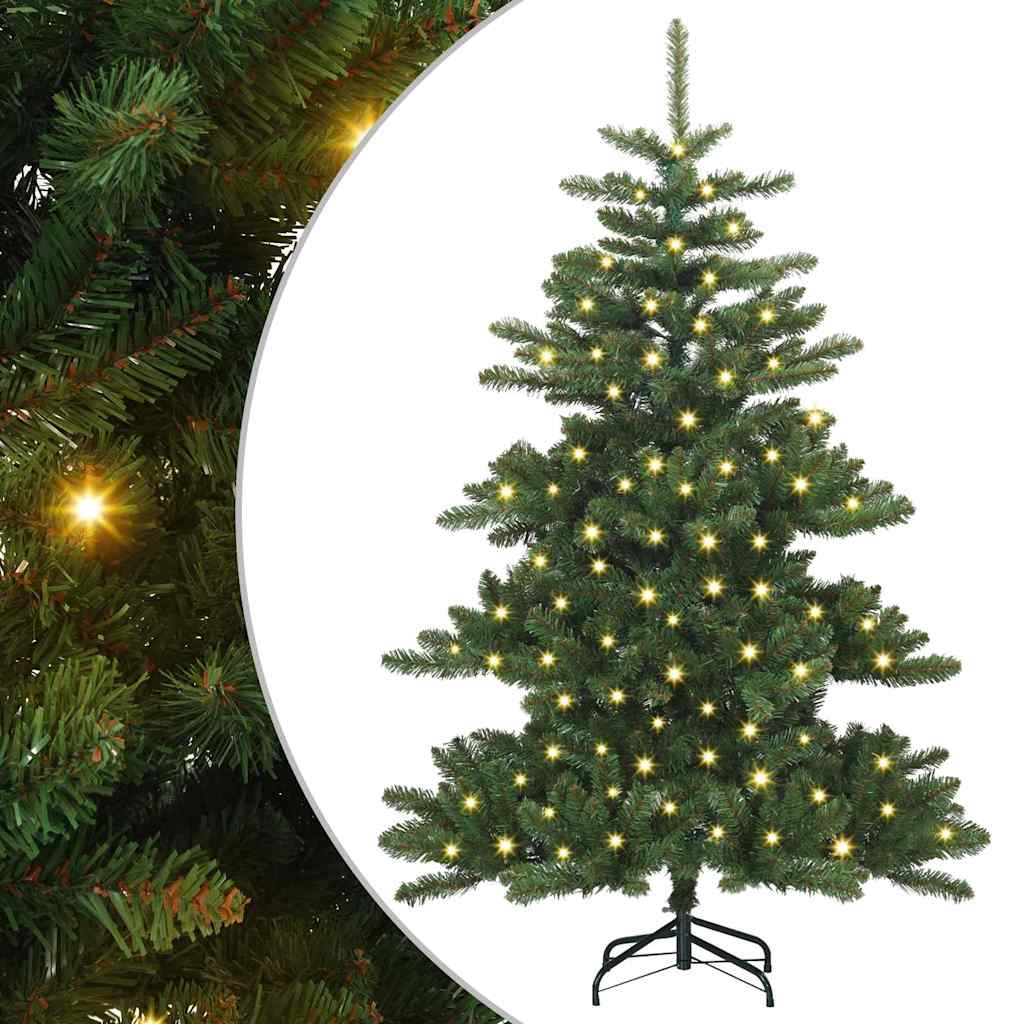 Műanyag Hajtogatós Karácsonyfa 150 LED-del 150 cm PVC