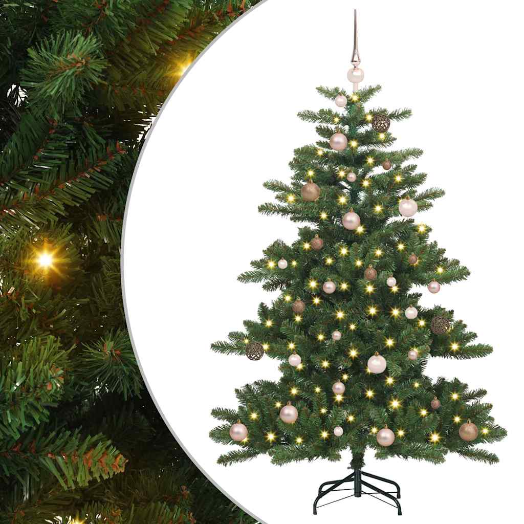 Műanyag Hajtogatós Karácsonyfa 150 LED-del 150 cm PVC