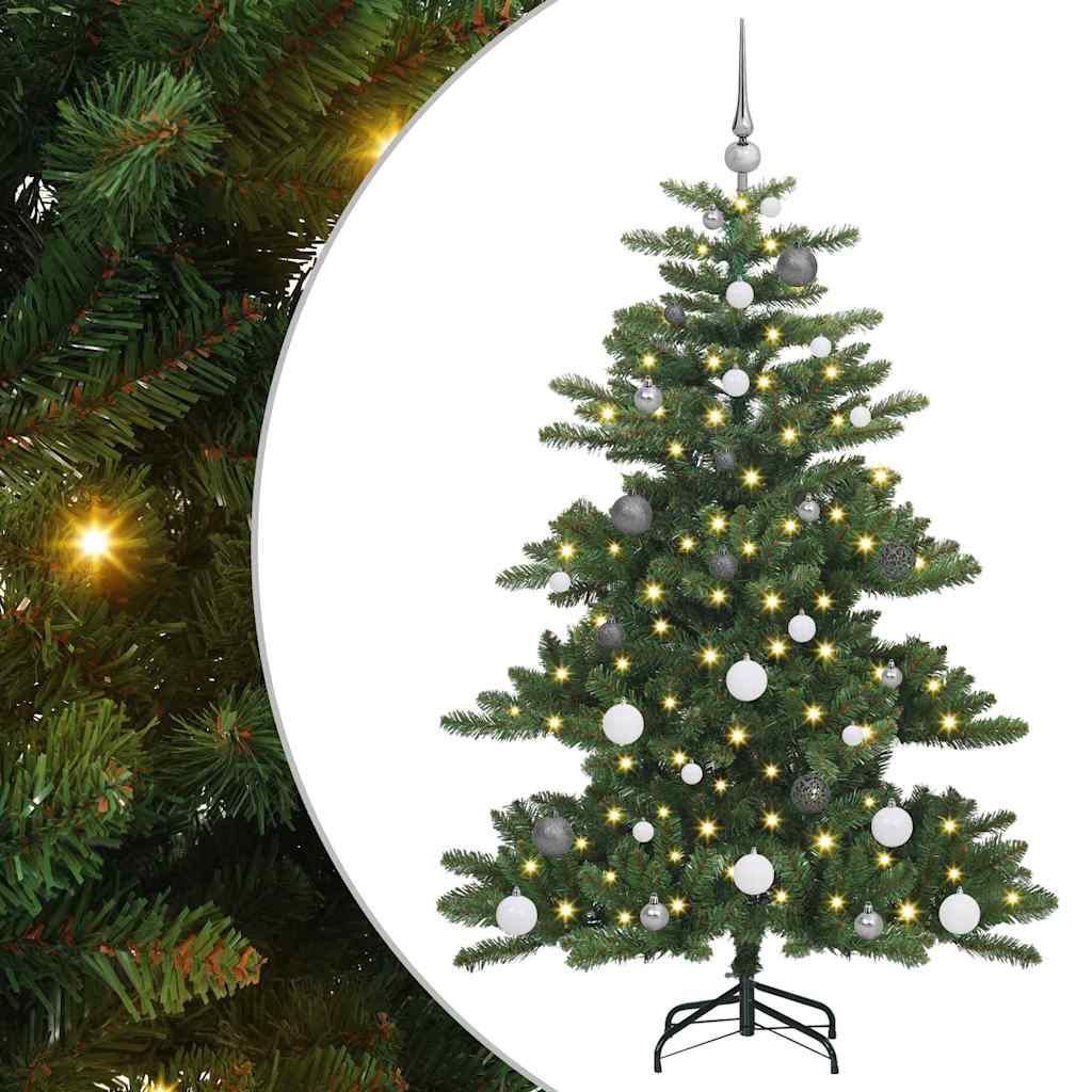 Műanyag Hajtogatós Karácsonyfa 150 LED-del 150 cm PVC