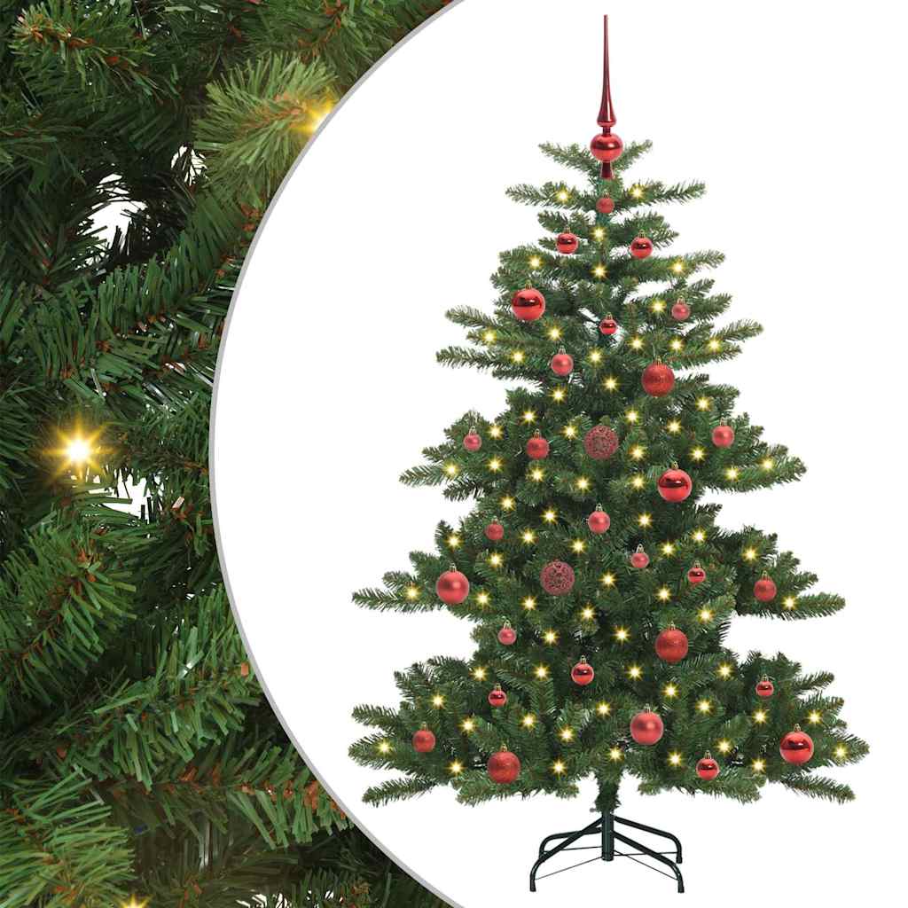 Műanyag Hajtogatós Karácsonyfa 150 LED-del 150 cm PVC