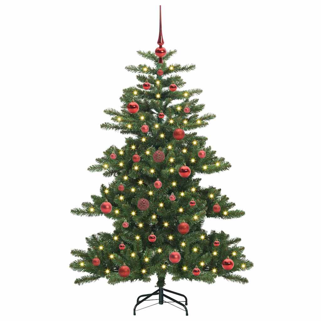Műanyag Hajtogatós Karácsonyfa 150 LED-del 150 cm PVC