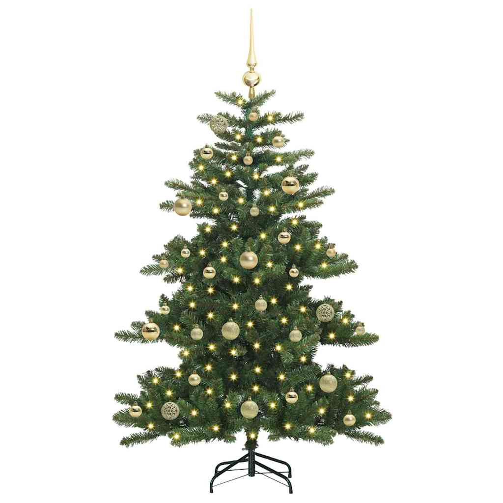 Műanyag Hajtogatós Karácsonyfa 150 LED-del 150 cm PVC