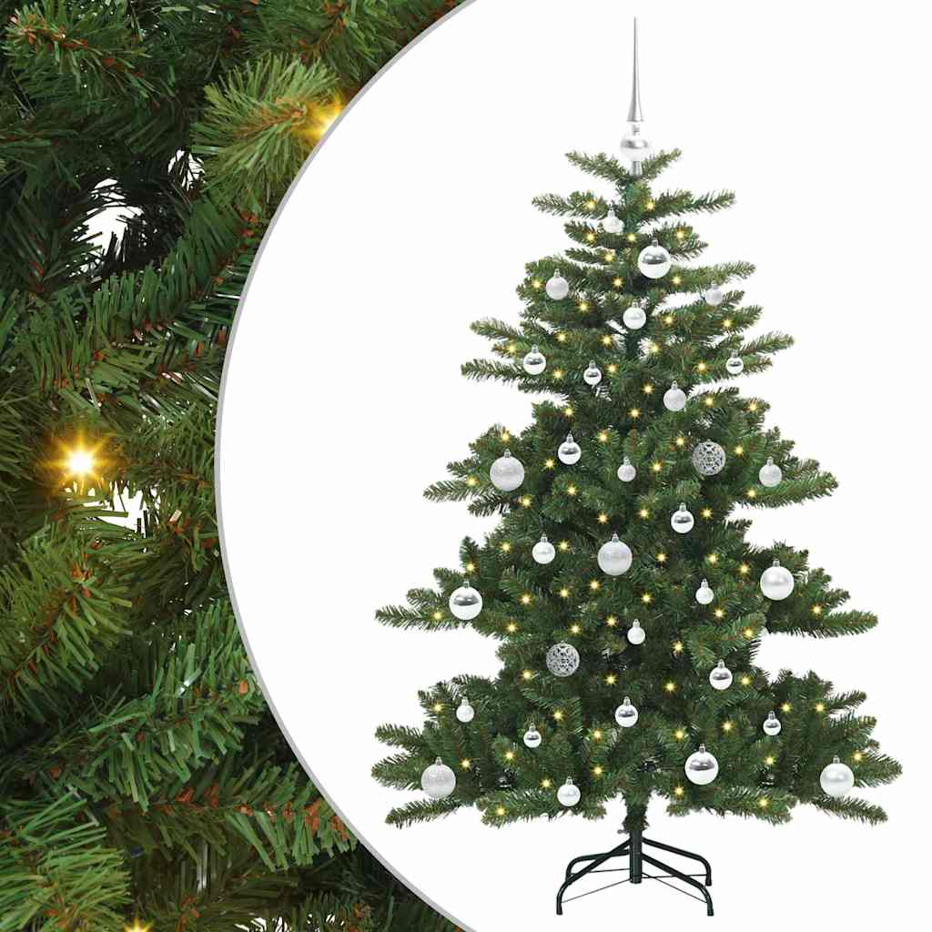 Műanyag Hajtogatós Karácsonyfa 150 LED-del 150 cm PVC