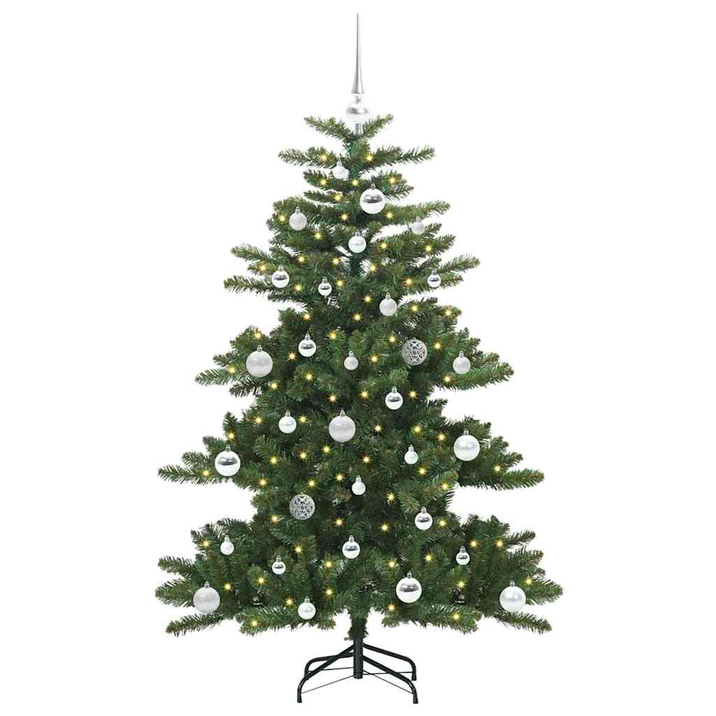 Műanyag Hajtogatós Karácsonyfa 150 LED-del 150 cm PVC