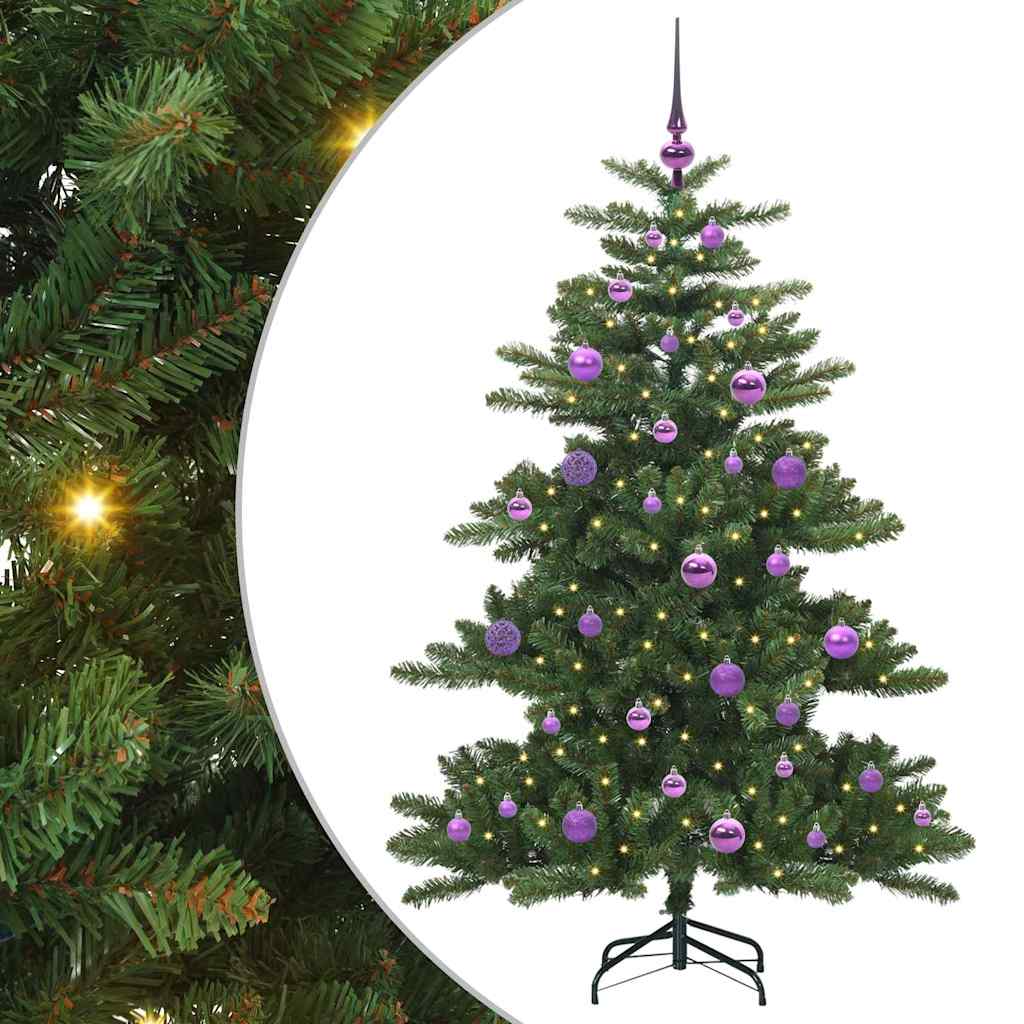 Műanyag Hajtogatós Karácsonyfa 150 LED-del 150 cm PVC