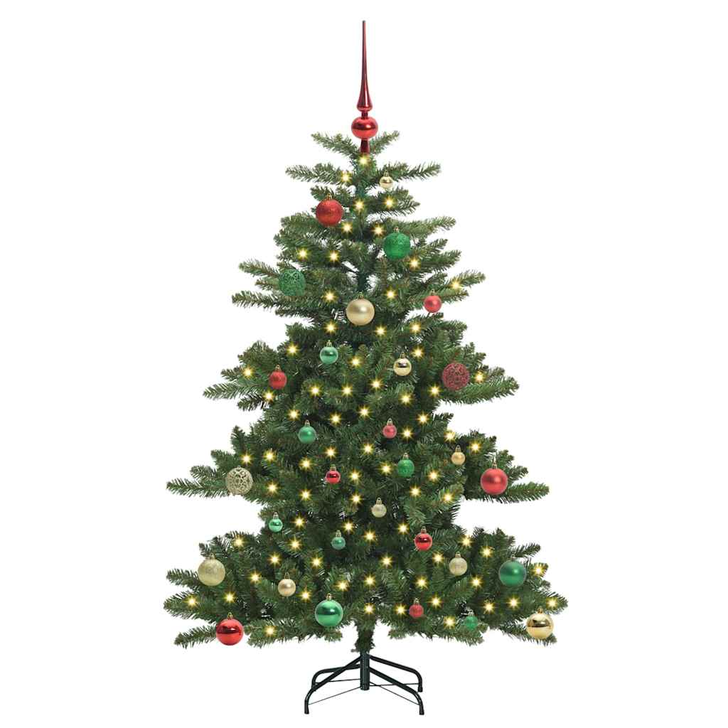 Műanyag Hajtogatós Karácsonyfa 150 LED-del 150 cm PVC