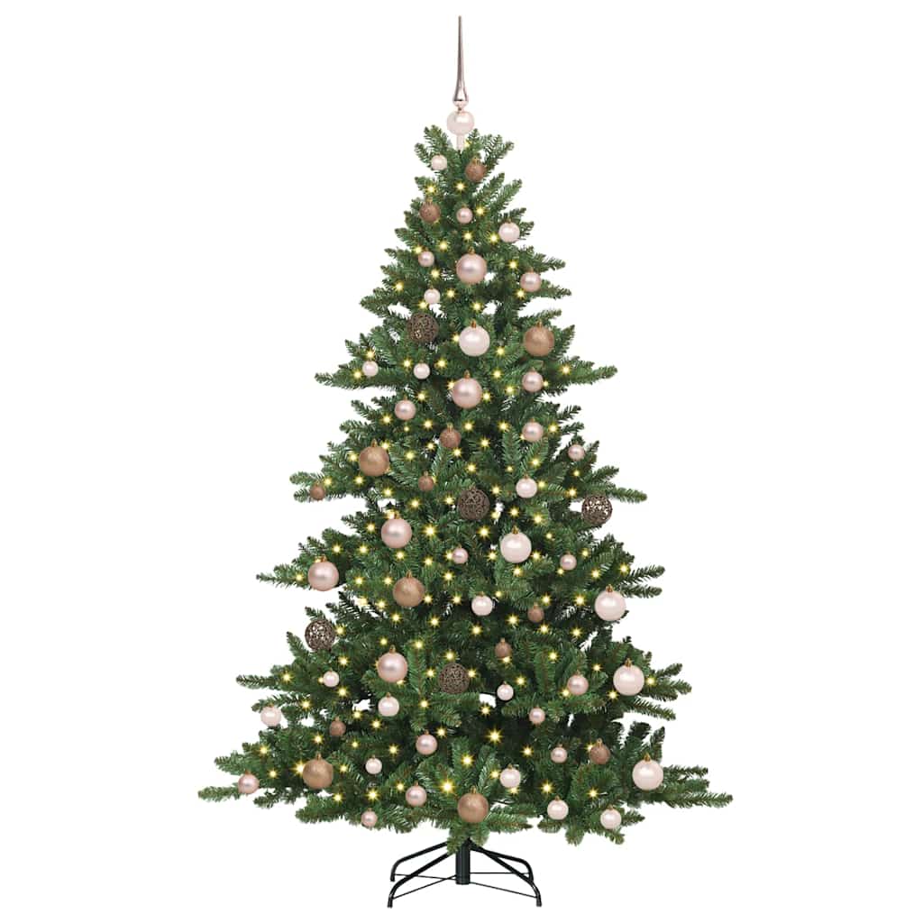 Műanyag Hajtogatós Karácsonyfa 300 LED-del 180 cm PVC