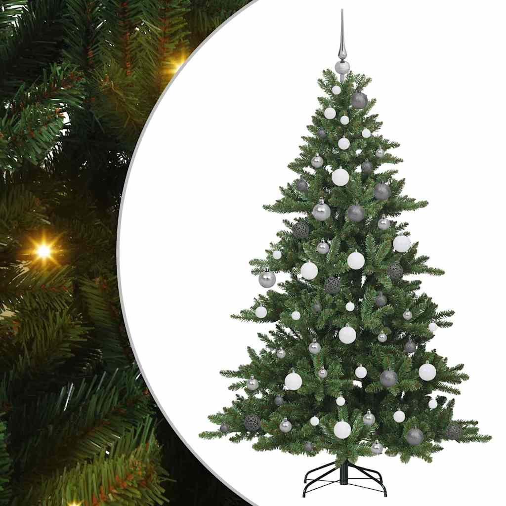 Műanyag Hajtogatós Karácsonyfa 300 LED-del 180 cm PVC