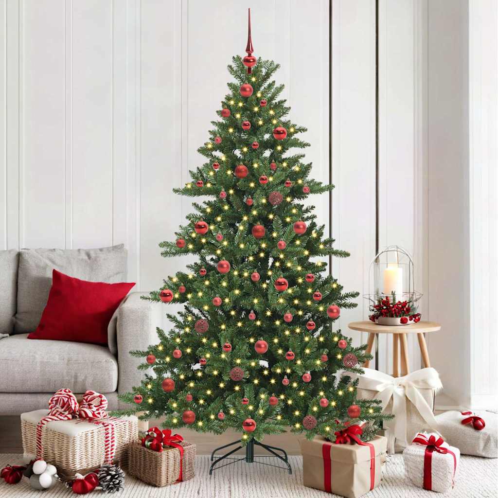 Műanyag Hajtogatós Karácsonyfa 300 LED-del 180 cm PVC