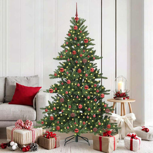 Műanyag Hajtogatós Karácsonyfa 300 LED-del 180 cm PVC