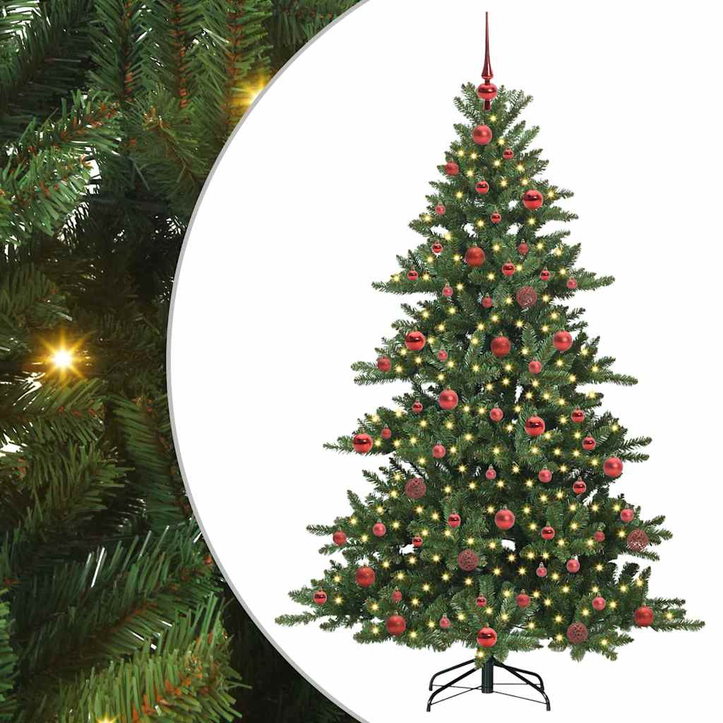 Műanyag Hajtogatós Karácsonyfa 300 LED-del 180 cm PVC