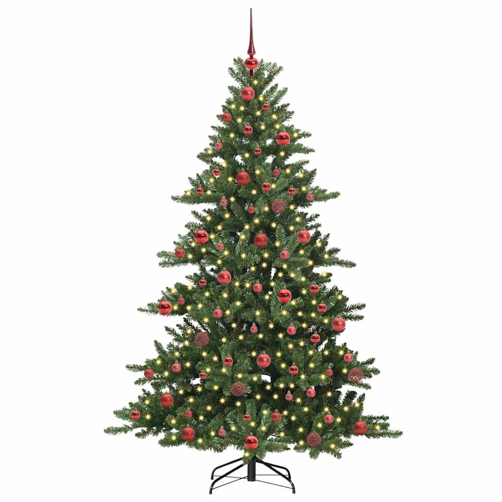 Műanyag Hajtogatós Karácsonyfa 300 LED-del 180 cm PVC