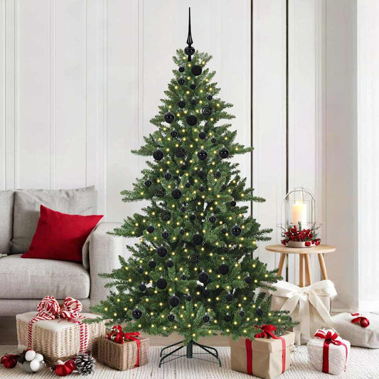 Műanyag Hajtogatós Karácsonyfa 300 LED-del 180 cm PVC