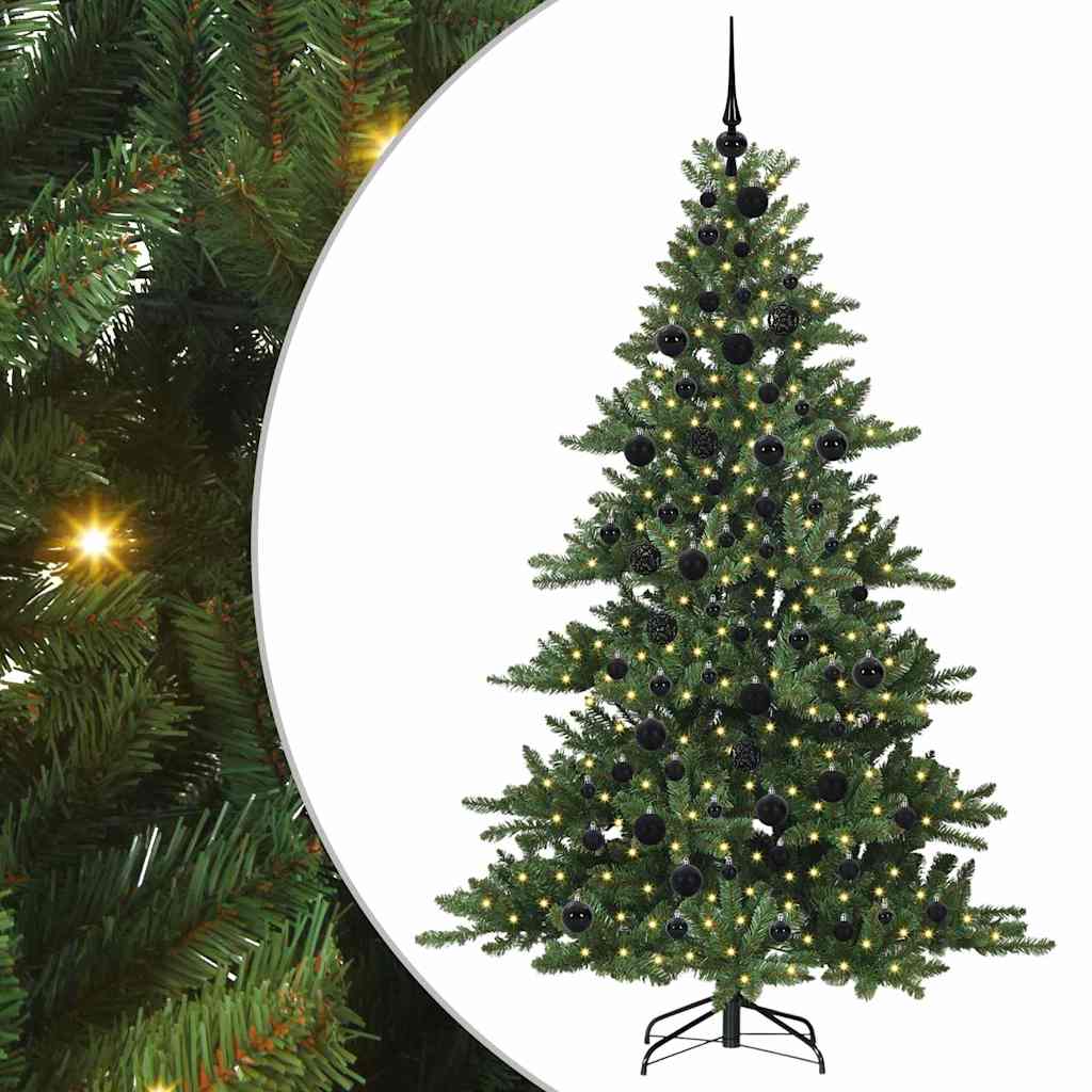 Műanyag Hajtogatós Karácsonyfa 300 LED-del 180 cm PVC