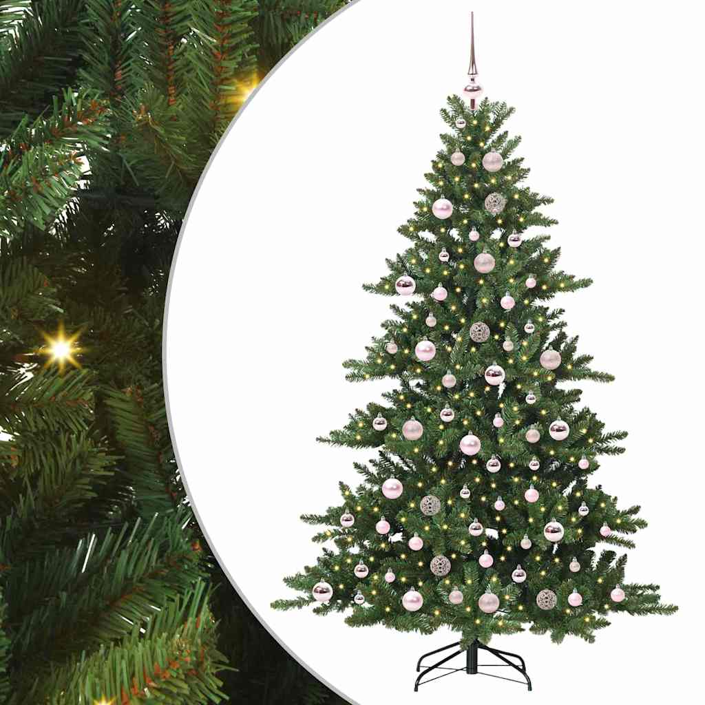 Műanyag Hajtogatós Karácsonyfa 300 LED-del 180 cm PVC