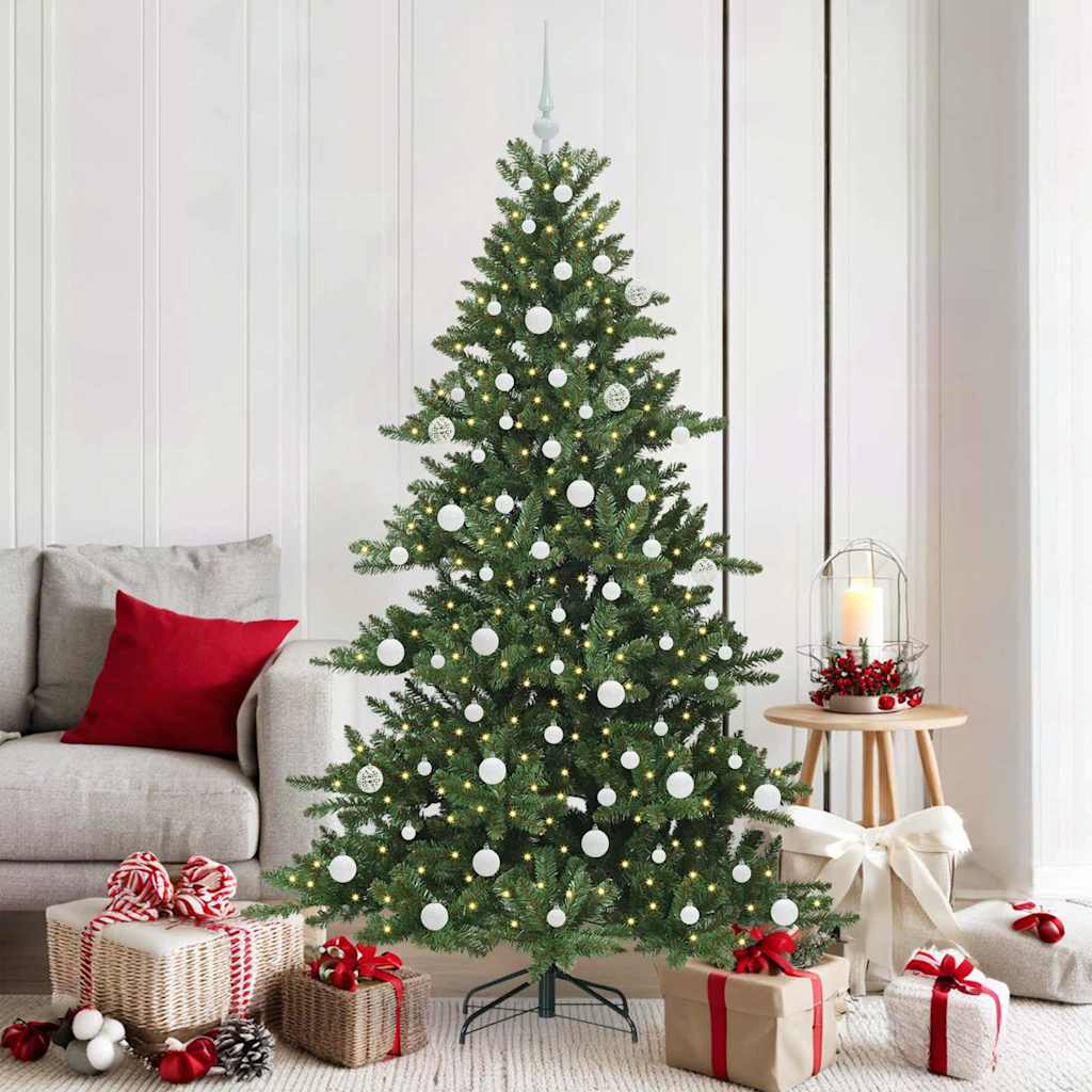 Műanyag Hajtogatós Karácsonyfa 300 LED-del 180 cm PVC