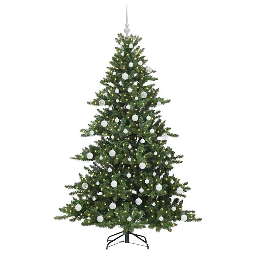 Műanyag Hajtogatós Karácsonyfa 300 LED-del 180 cm PVC