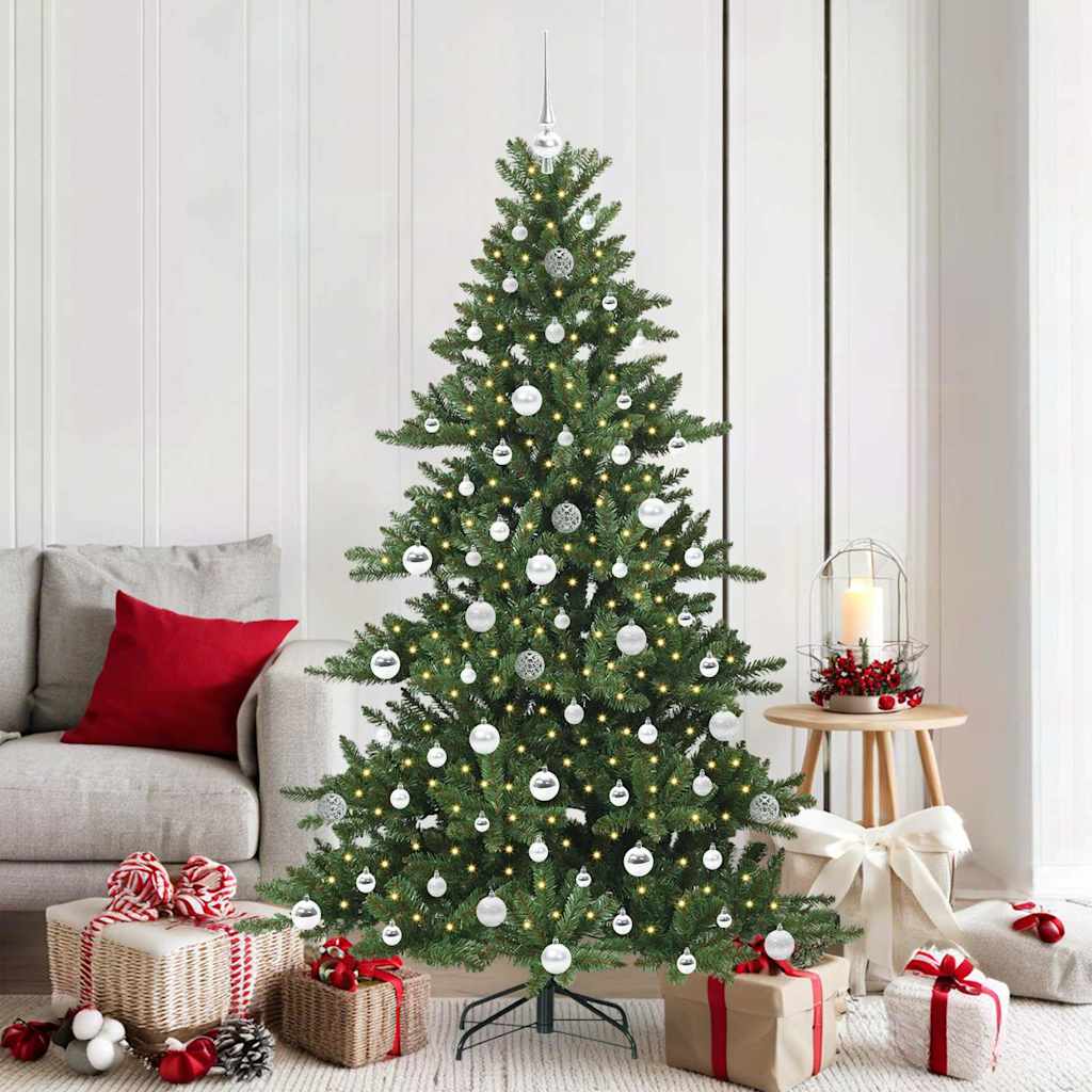 Műanyag Hajtogatós Karácsonyfa 300 LED-del 180 cm PVC