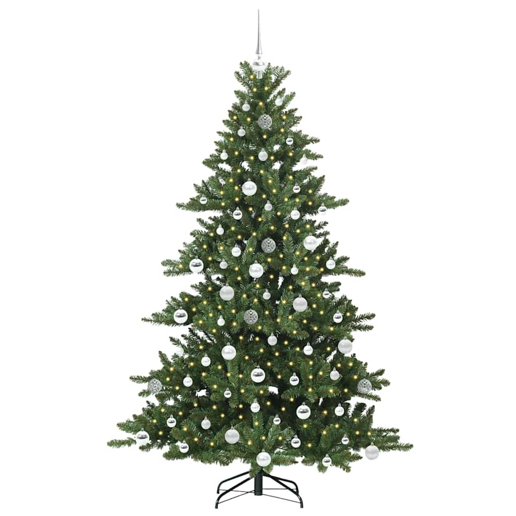 Műanyag Hajtogatós Karácsonyfa 300 LED-del 180 cm PVC