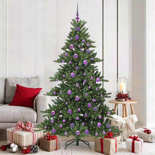 Műanyag Hajtogatós Karácsonyfa 300 LED-del 180 cm PVC