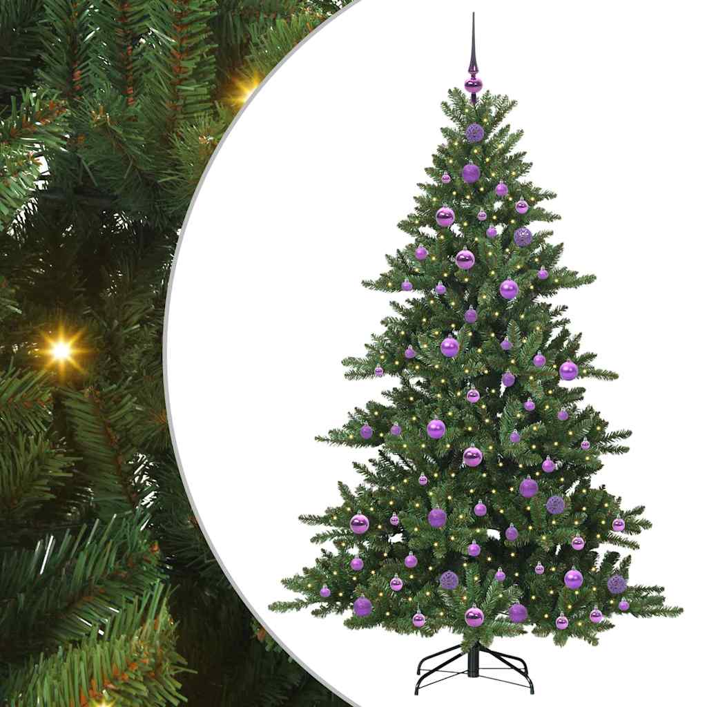 Műanyag Hajtogatós Karácsonyfa 300 LED-del 180 cm PVC