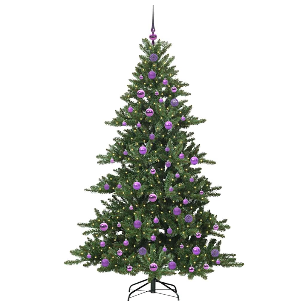 Műanyag Hajtogatós Karácsonyfa 300 LED-del 180 cm PVC