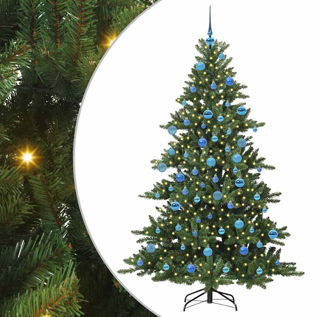 Műanyag Hajtogatós Karácsonyfa 300 LED-del 180 cm PVC