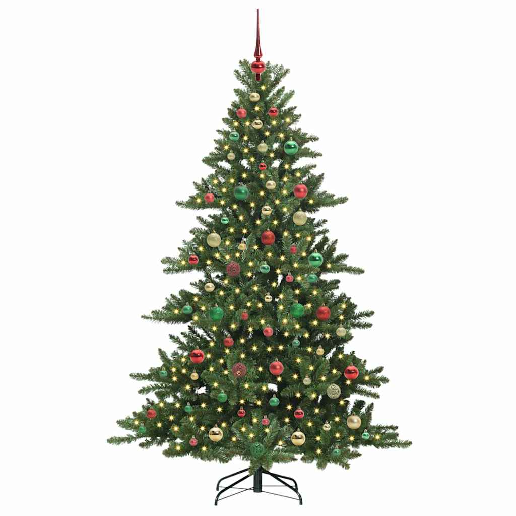Műanyag Hajtogatós Karácsonyfa 300 LED-del 180 cm PVC