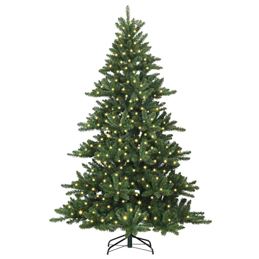 Műanyag Hajtogatós Karácsonyfa 300 LED-del 210 cm PVC