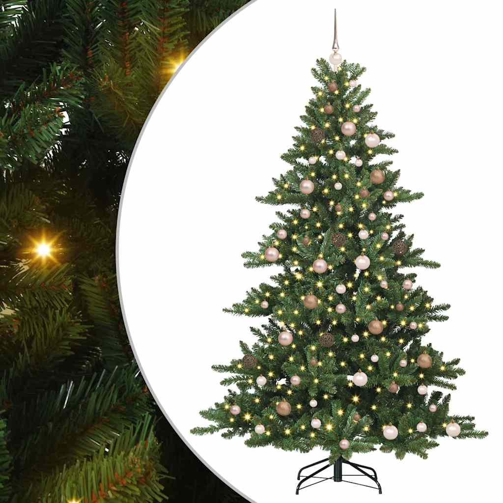 Műanyag Hajtogatós Karácsonyfa 300 LED-del 210 cm PVC