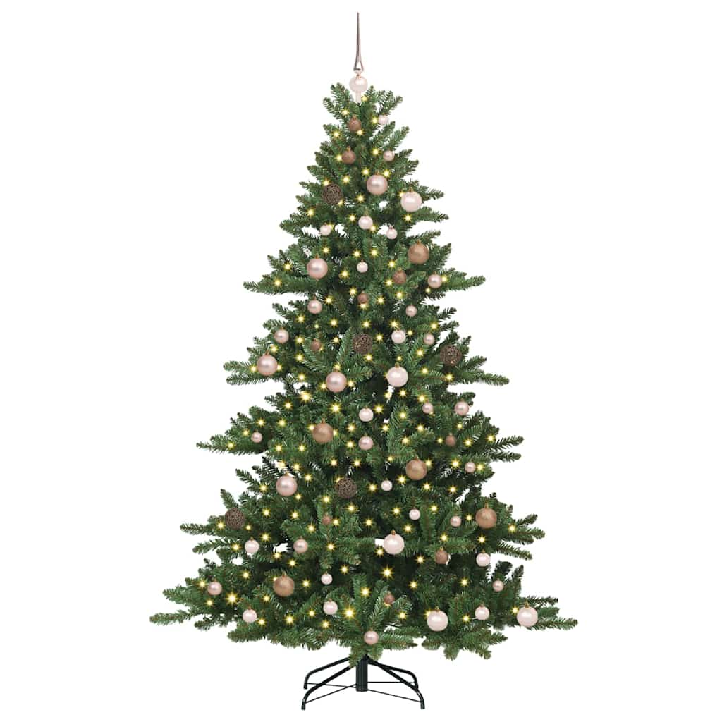 Műanyag Hajtogatós Karácsonyfa 300 LED-del 210 cm PVC