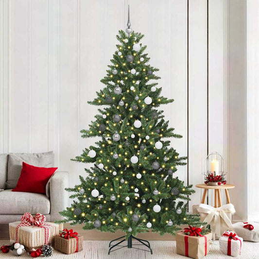 Műanyag Hajtogatós Karácsonyfa 300 LED-del 210 cm PVC