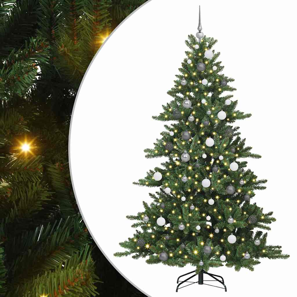 Műanyag Hajtogatós Karácsonyfa 300 LED-del 210 cm PVC