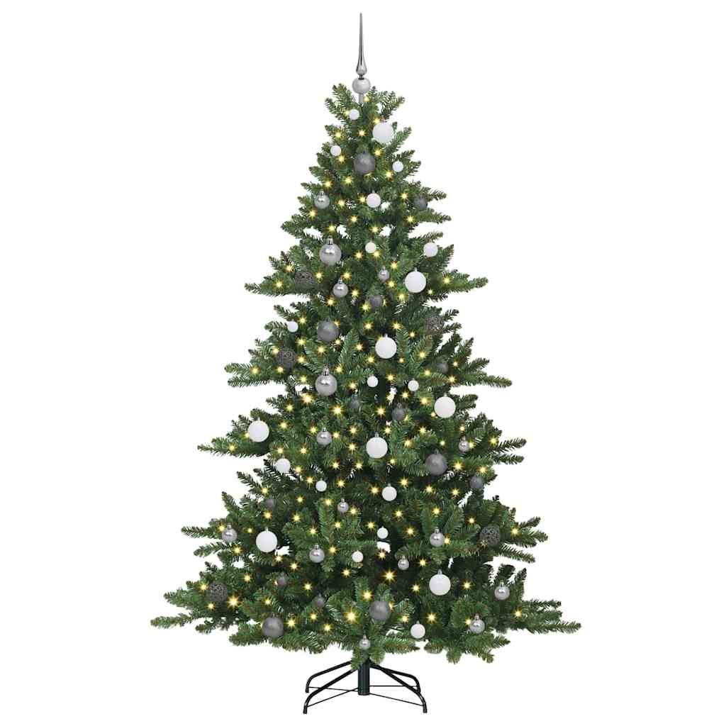 Műanyag Hajtogatós Karácsonyfa 300 LED-del 210 cm PVC