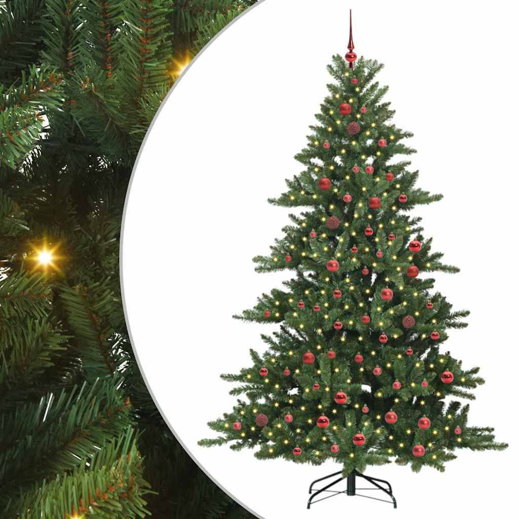 Műanyag Hajtogatós Karácsonyfa 300 LED-del 210 cm PVC