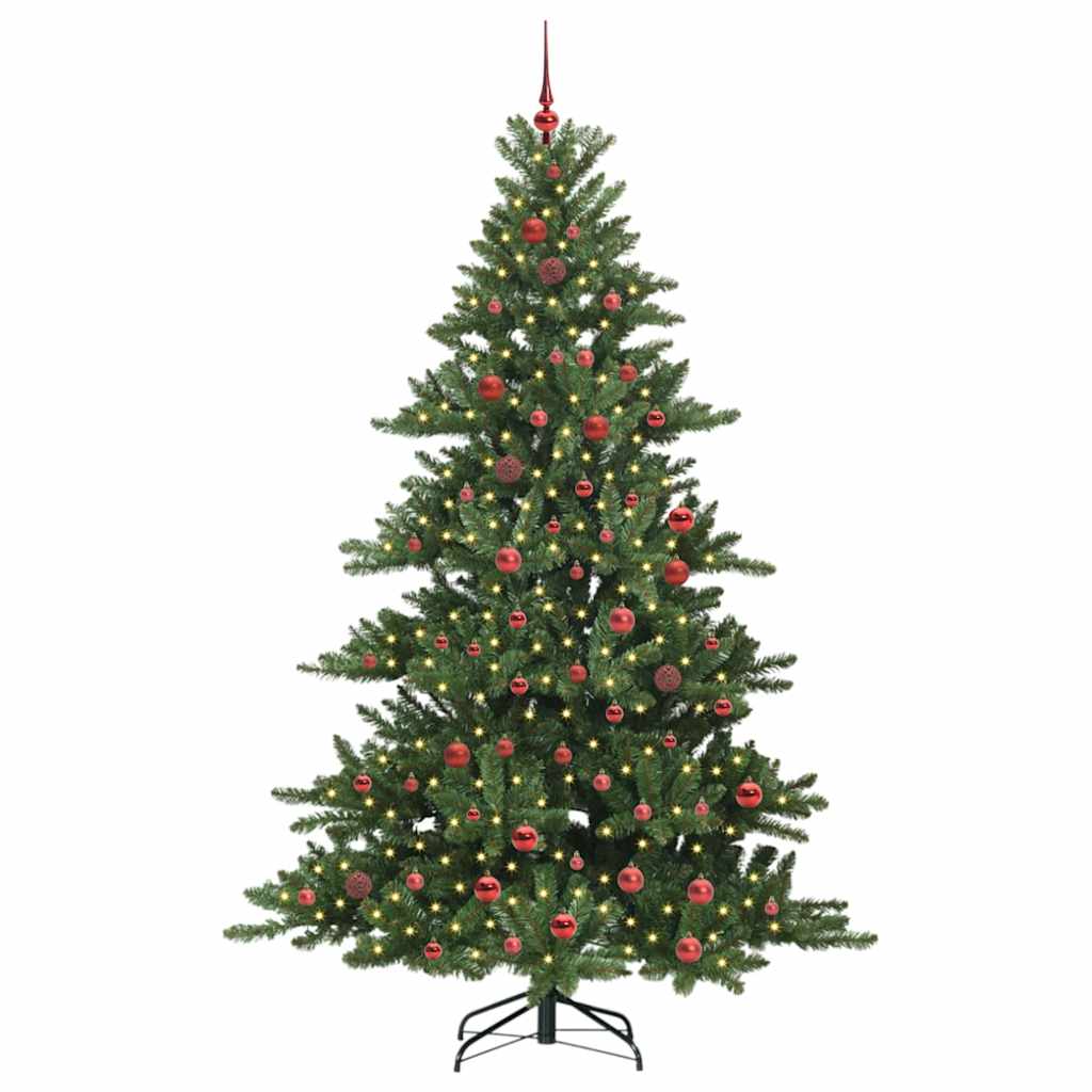 Műanyag Hajtogatós Karácsonyfa 300 LED-del 210 cm PVC