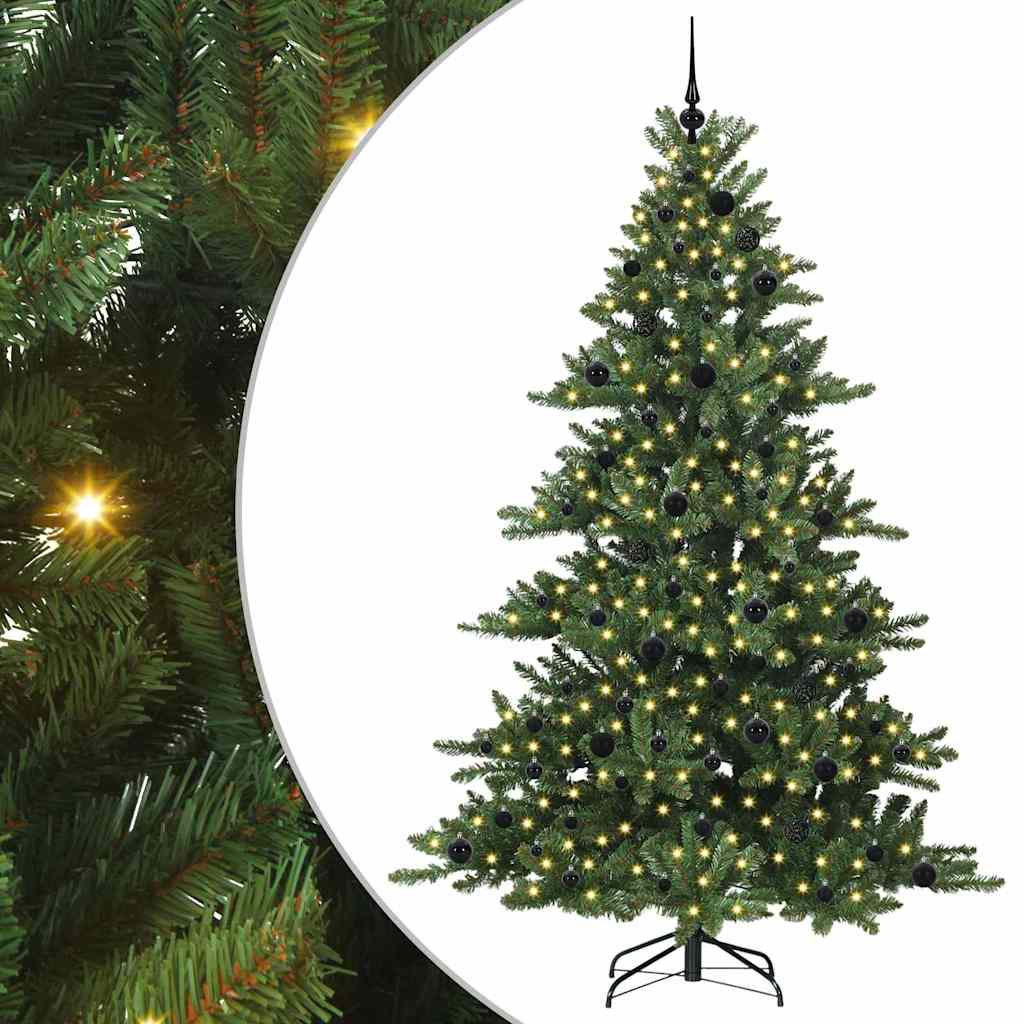 Műanyag Hajtogatós Karácsonyfa 300 LED-del 210 cm PVC