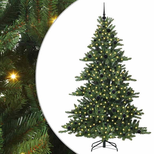 Műanyag Hajtogatós Karácsonyfa 300 LED-del 210 cm PVC