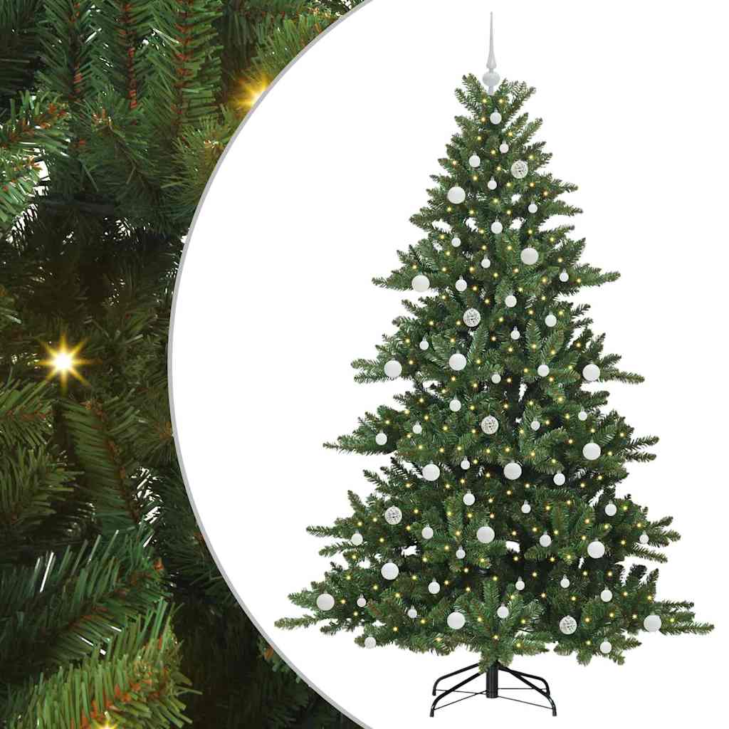 Műanyag Hajtogatós Karácsonyfa 300 LED-del 210 cm PVC