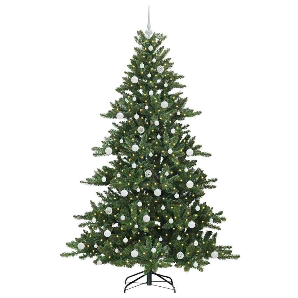Műanyag Hajtogatós Karácsonyfa 300 LED-del 210 cm PVC