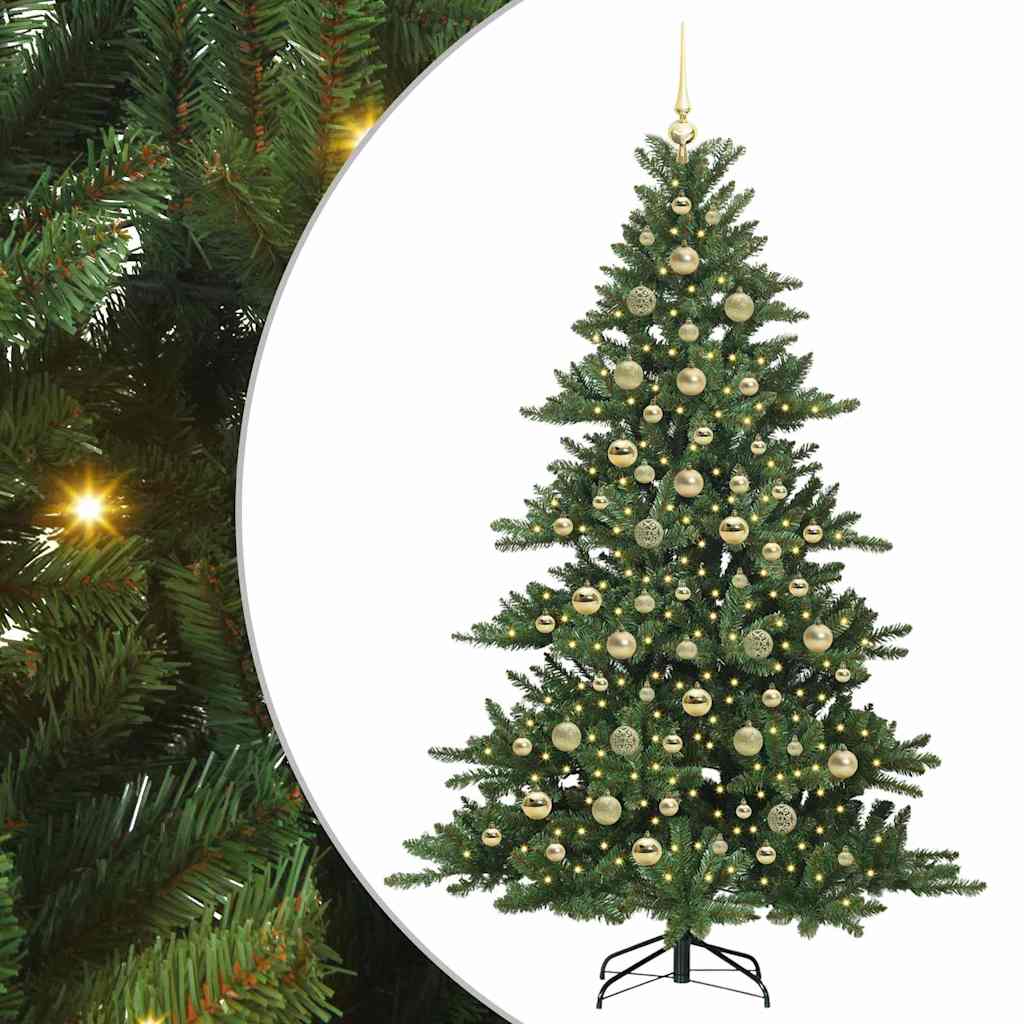 Műanyag Hajtogatós Karácsonyfa 300 LED-del 210 cm PVC