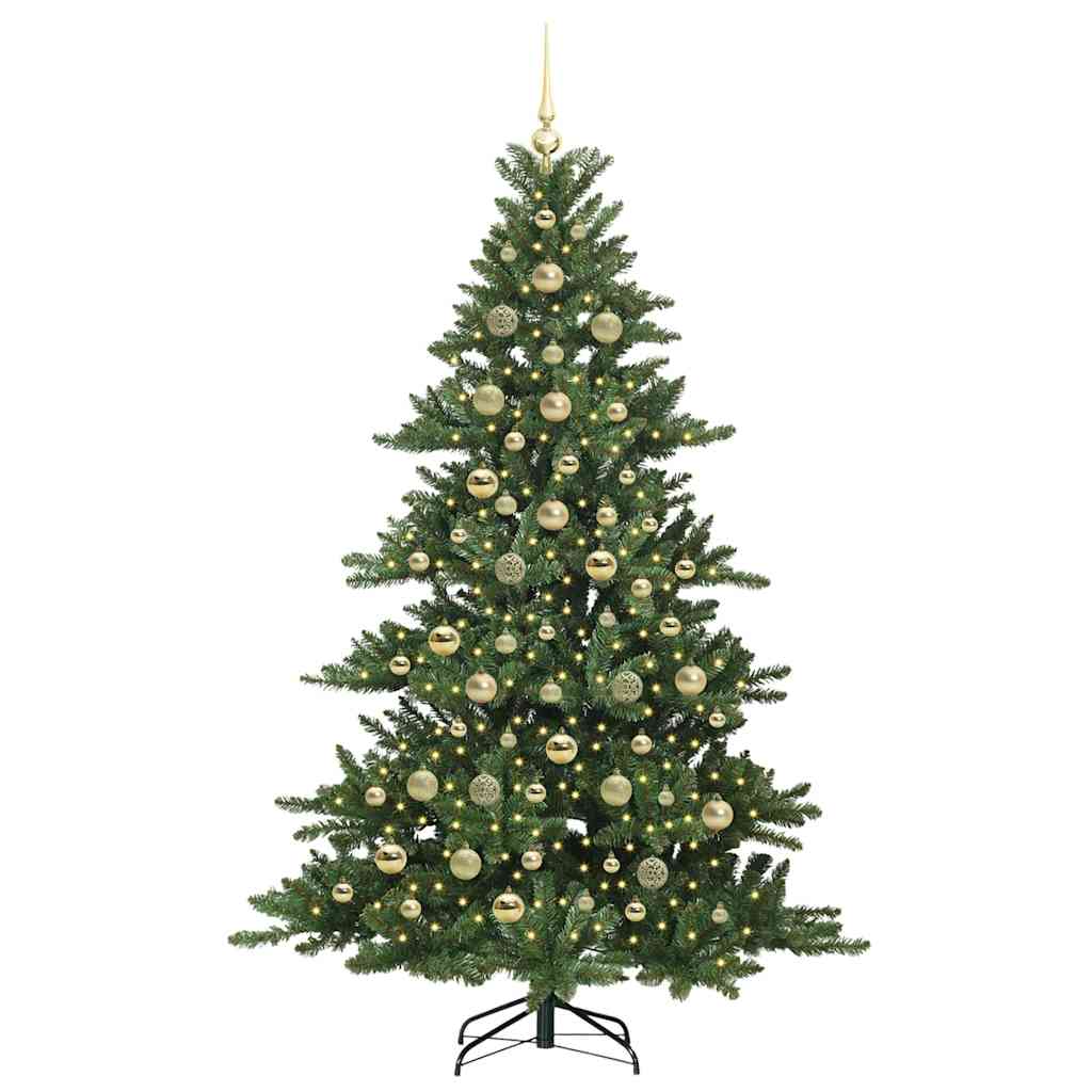 Műanyag Hajtogatós Karácsonyfa 300 LED-del 210 cm PVC