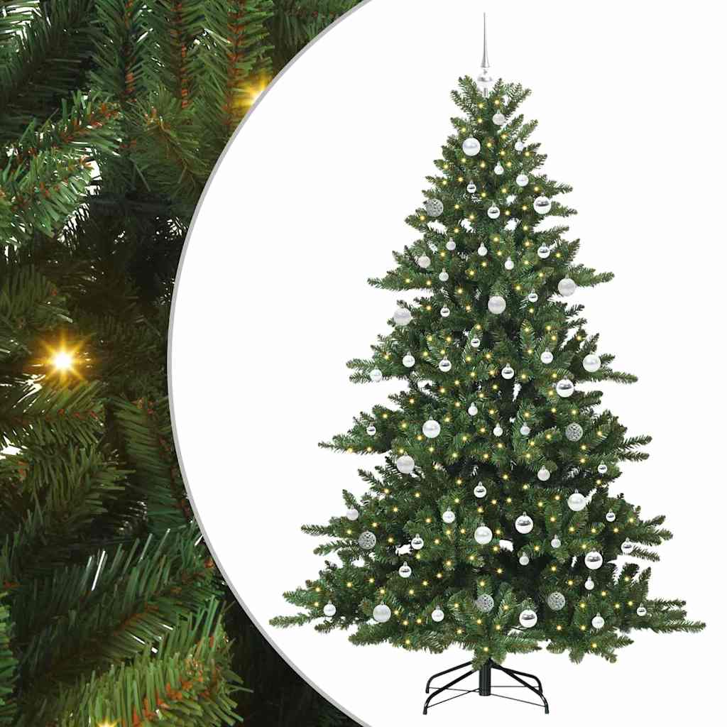 Műanyag Hajtogatós Karácsonyfa 300 LED-del 210 cm PVC