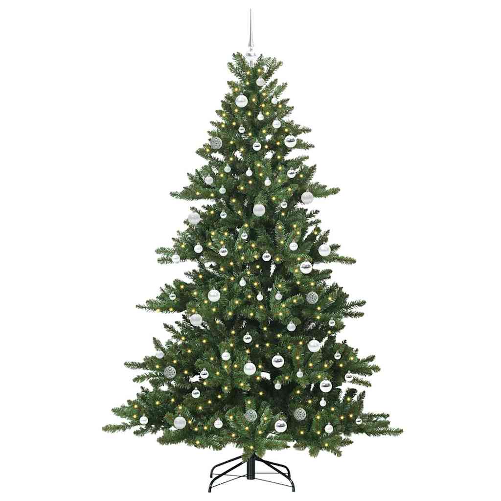 Műanyag Hajtogatós Karácsonyfa 300 LED-del 210 cm PVC