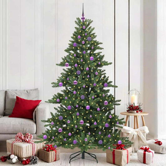 Műanyag Hajtogatós Karácsonyfa 300 LED-del 210 cm PVC