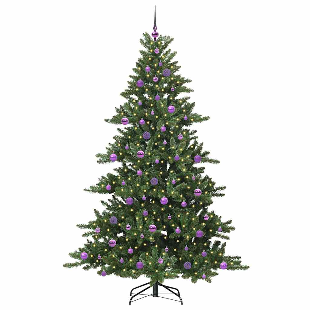 Műanyag Hajtogatós Karácsonyfa 300 LED-del 210 cm PVC